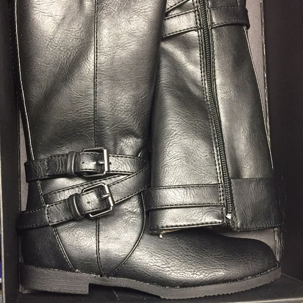 Little Girls Kenneth Cole black boots NIB